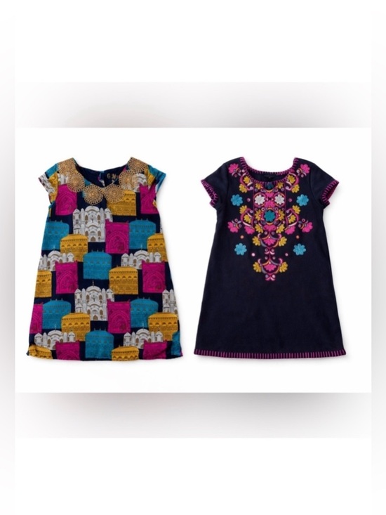 Genuine Kids From Oshkosh Other - OshKosh Genuine Kids 3T Dress Bundle Embroidered & Vibrant Print Set of 2